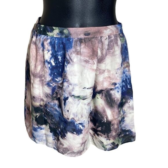 Haute hippie skirt 100% silk moody watercolor galaxy  mini skirt xs - Picture 1 of 8